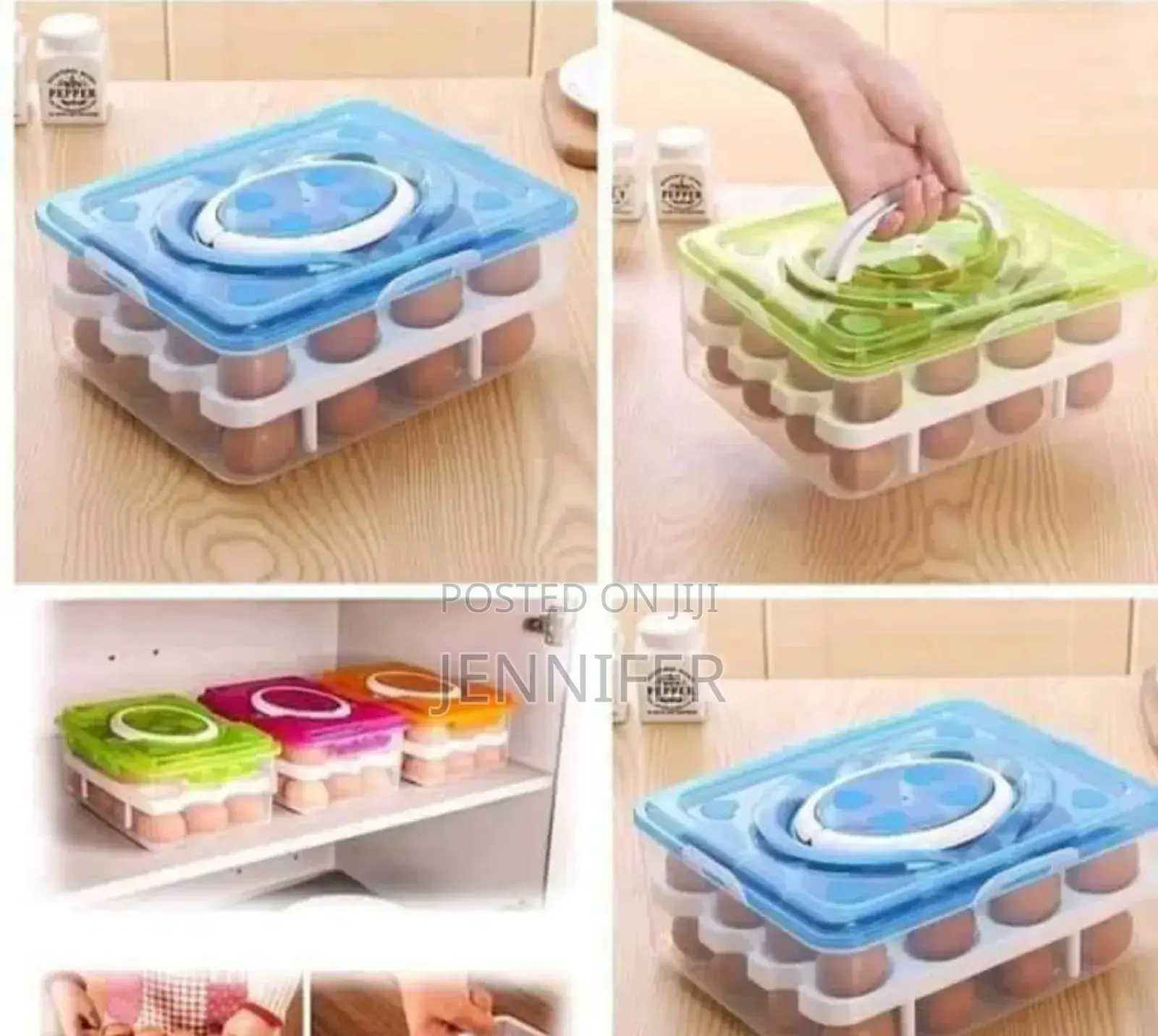 Supreme Mall Double Layer 32 Eggs Storage Box