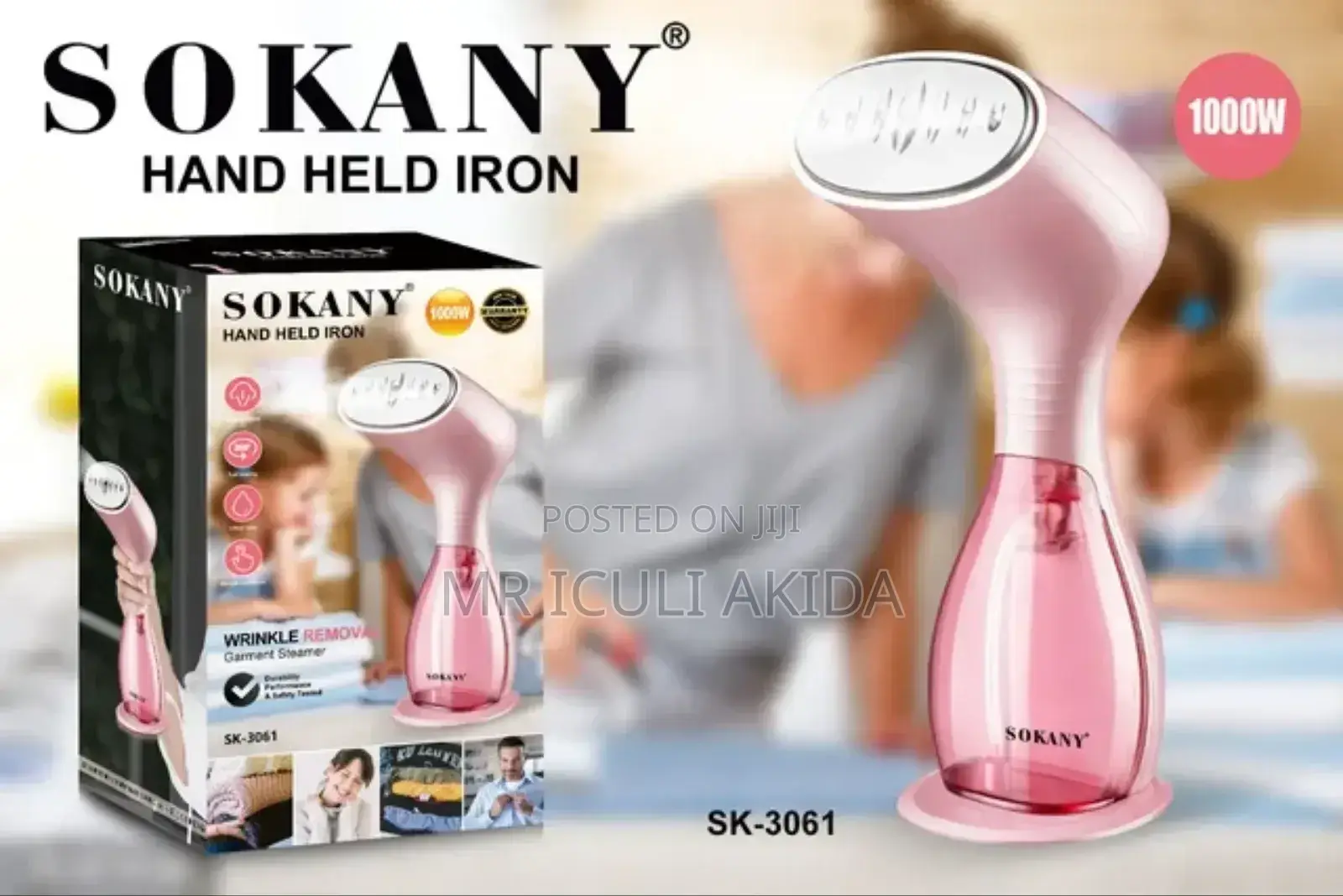 170ml Sokany Handheld Anti Wrinkle Garment Steaming Iron