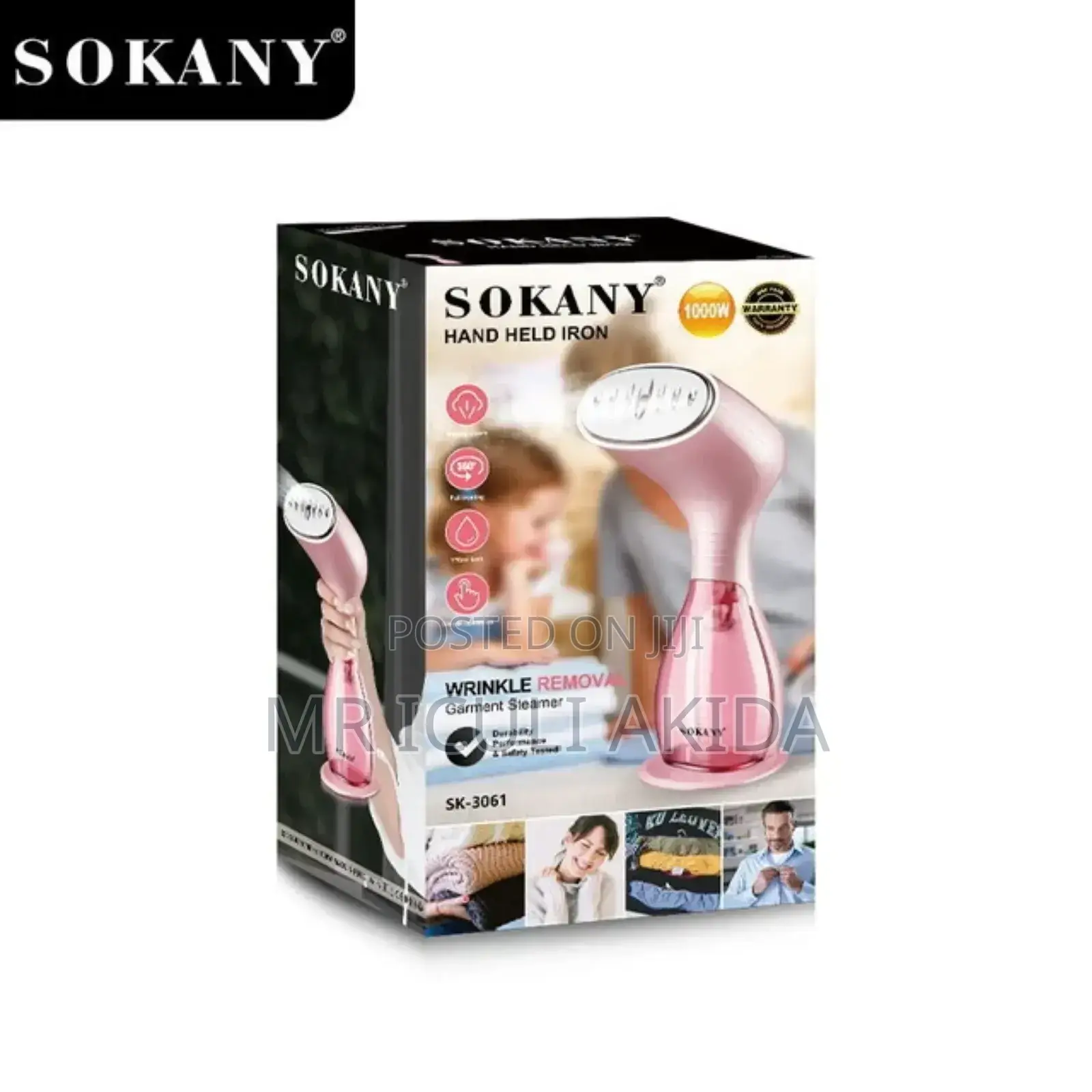 170ml Sokany Handheld Anti Wrinkle Garment Steaming Iron