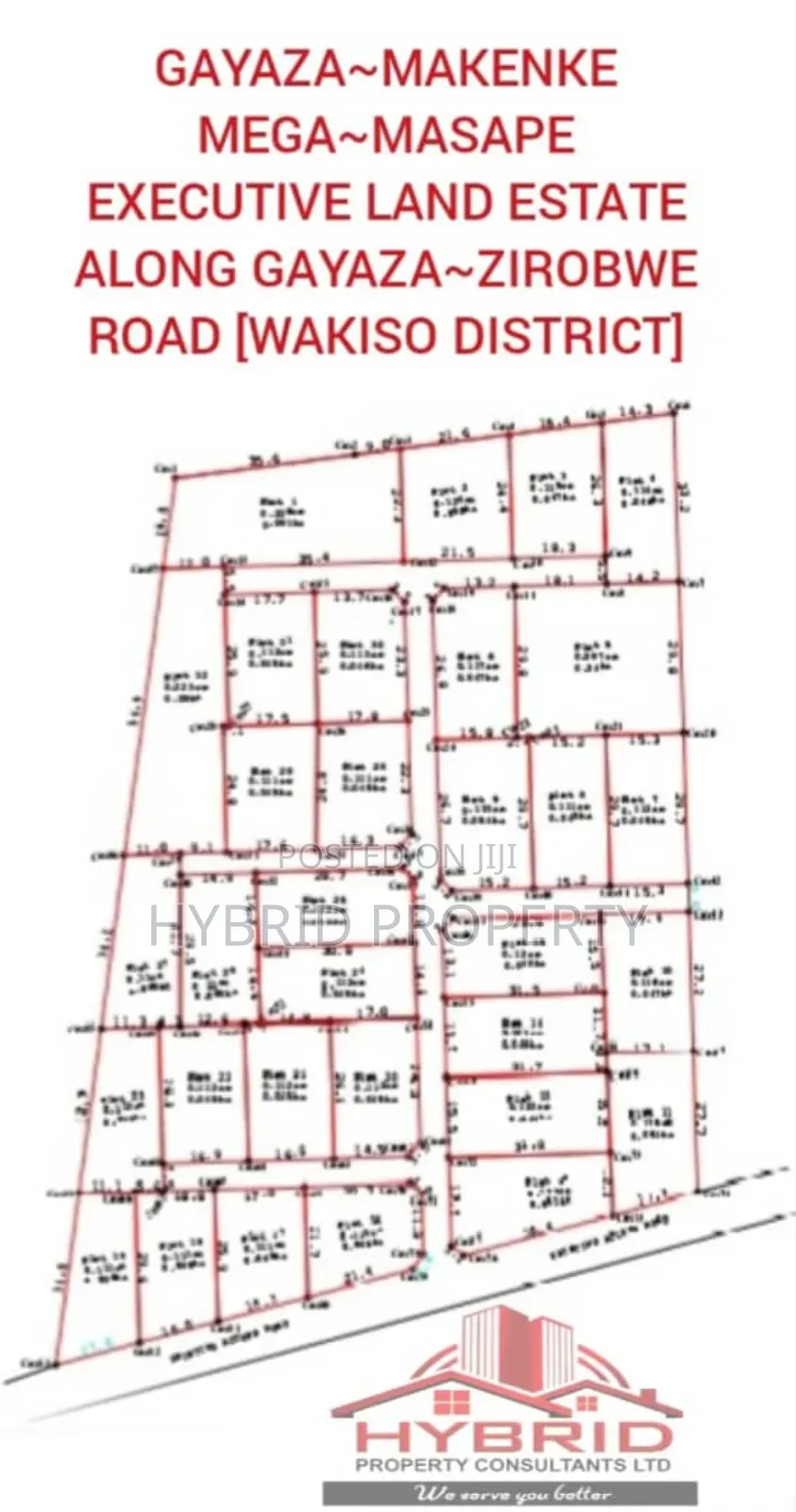 Prime Plots For Sale At Gayaza~Makenke Maga~Masape Estate II