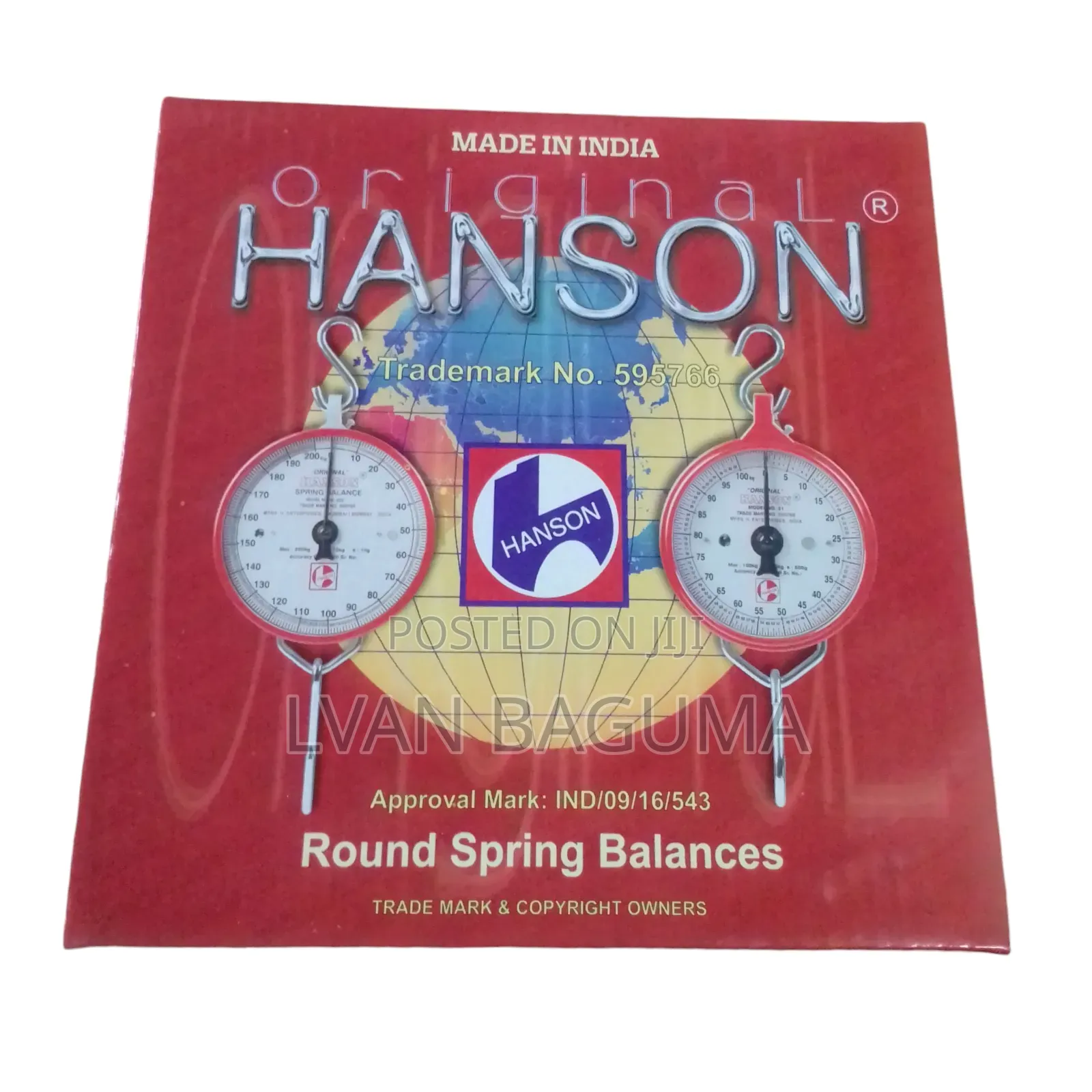 Original Hanson Round Spring Balance Scale - 200 KGS