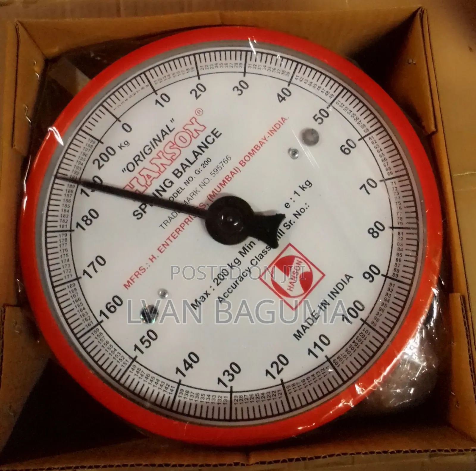 Original Hanson Round Spring Balance Scale - 200 KGS