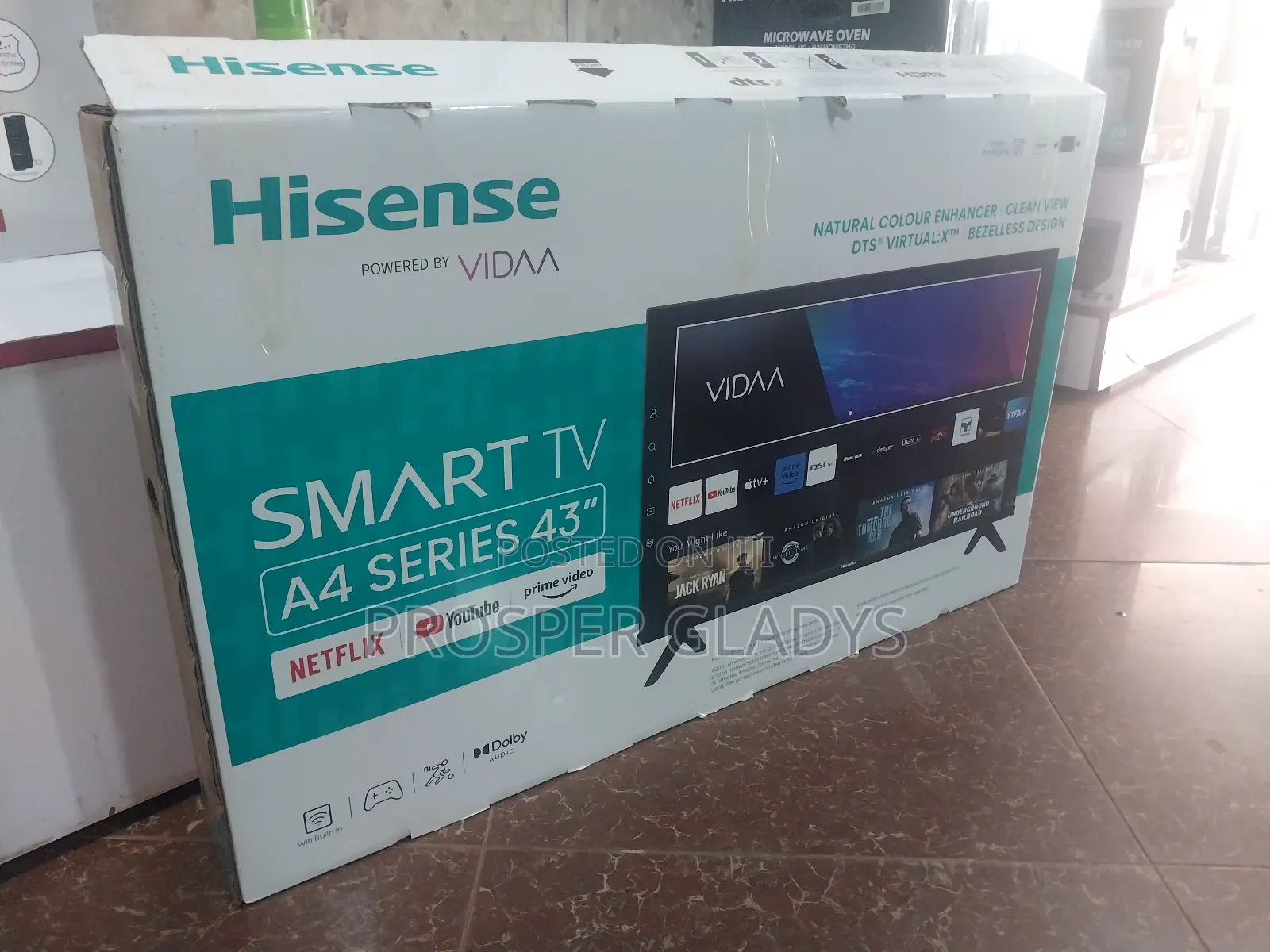 Hisense 43 A4 Series Smart Digital Flat Screen Flameless.