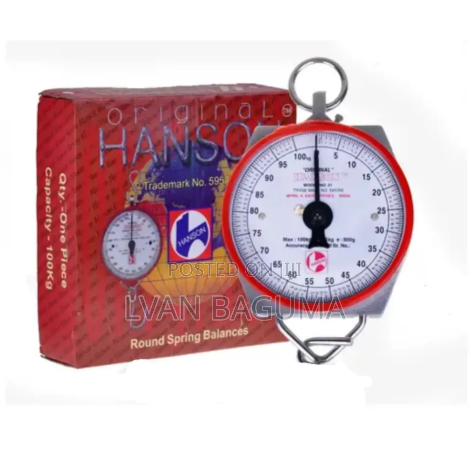 Original Hanson Round Spring Balance Scale - 100 KGS