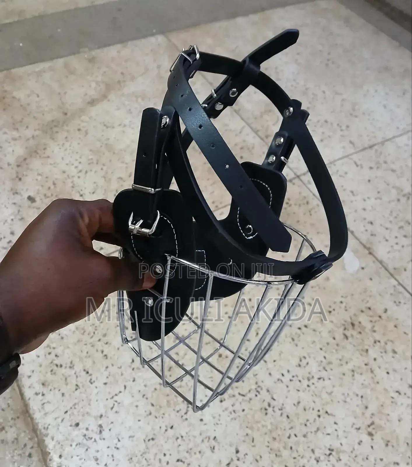 All Sizes Metal Wire Bite Muzzle For Mastiff Dogs