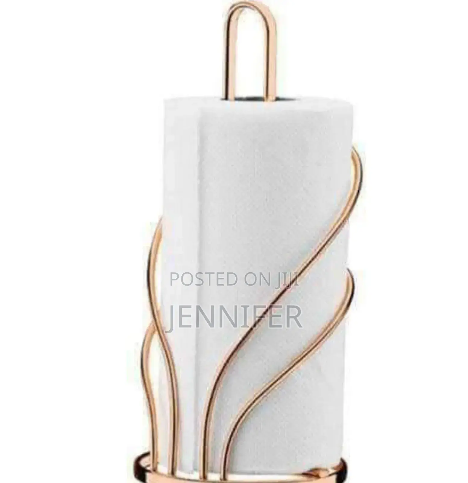 Iron Rose Gold Paper Holder
