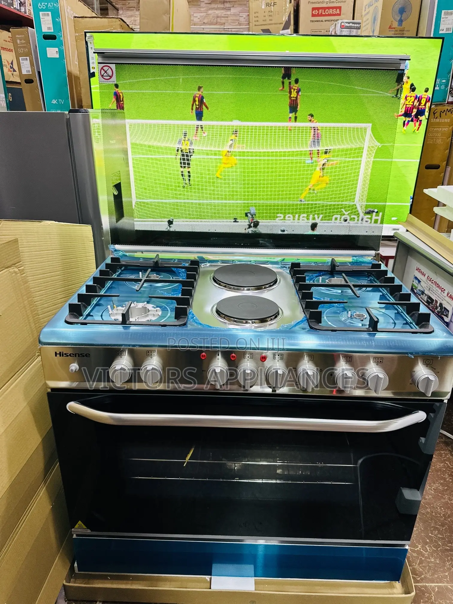 Hisense Cooker 90x60cm 4gas 2 Electric