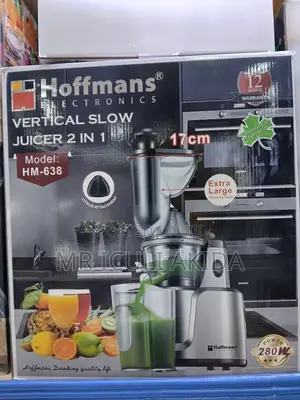 Hoffman's 280w Electric 17cm Vertical Slow Juicer