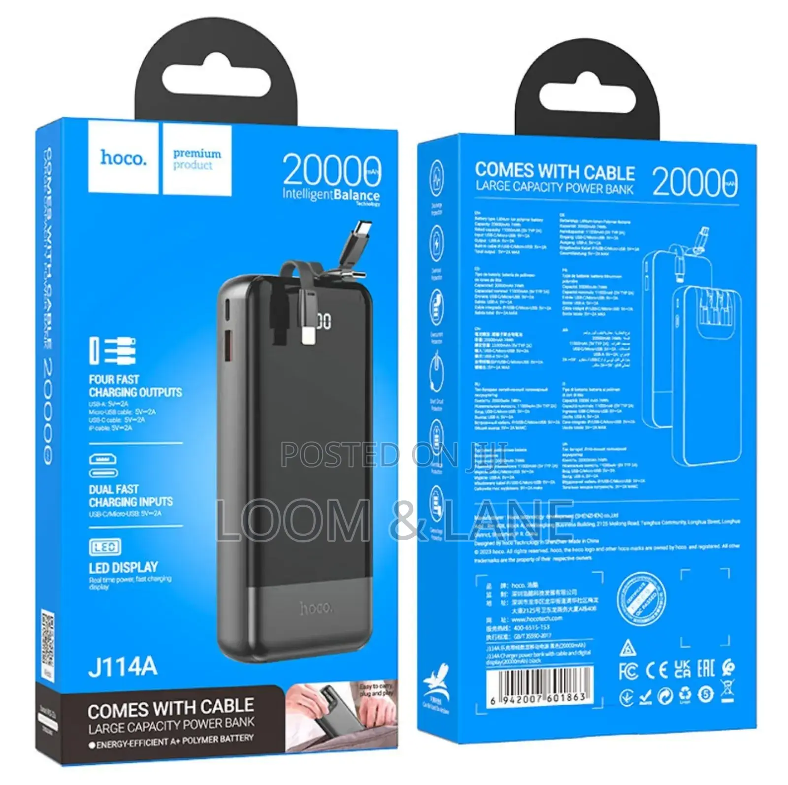Hoco 20000mah Large Capacity Power Bank