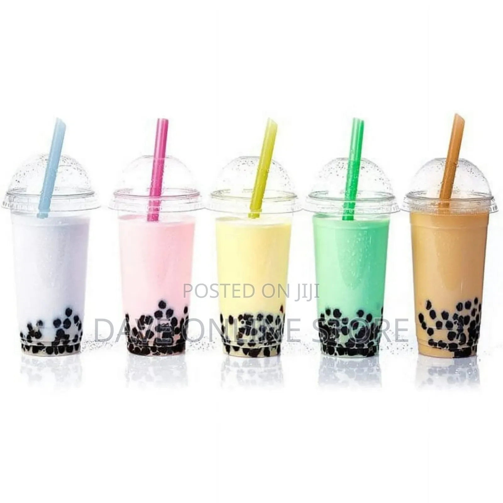100 Pack Disposable Jumbo Straws for Drinking Smoothies
