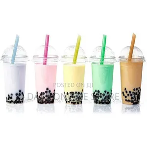 100 Pack Disposable Jumbo Straws for Drinking Smoothies