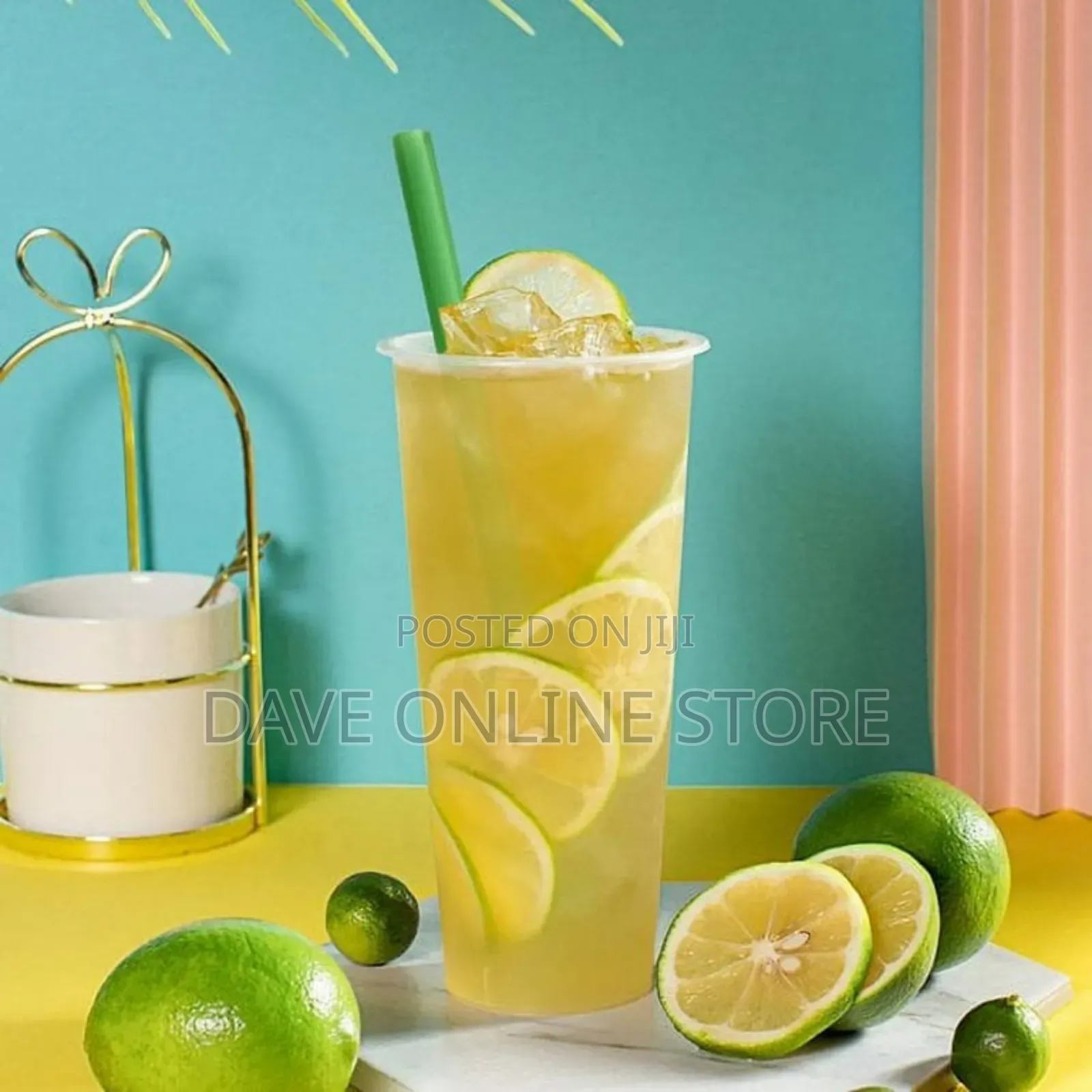 100 Pack Disposable Jumbo Straws for Drinking Smoothies