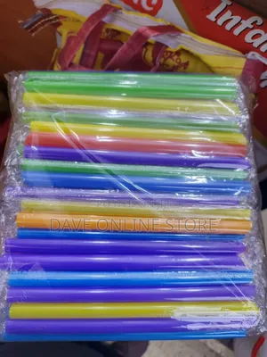 100 Pack Disposable Jumbo Straws for Drinking Smoothies