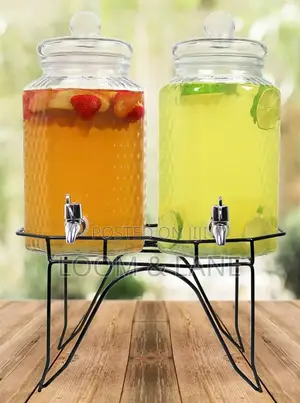 Double Juice Dispenser With Stand
