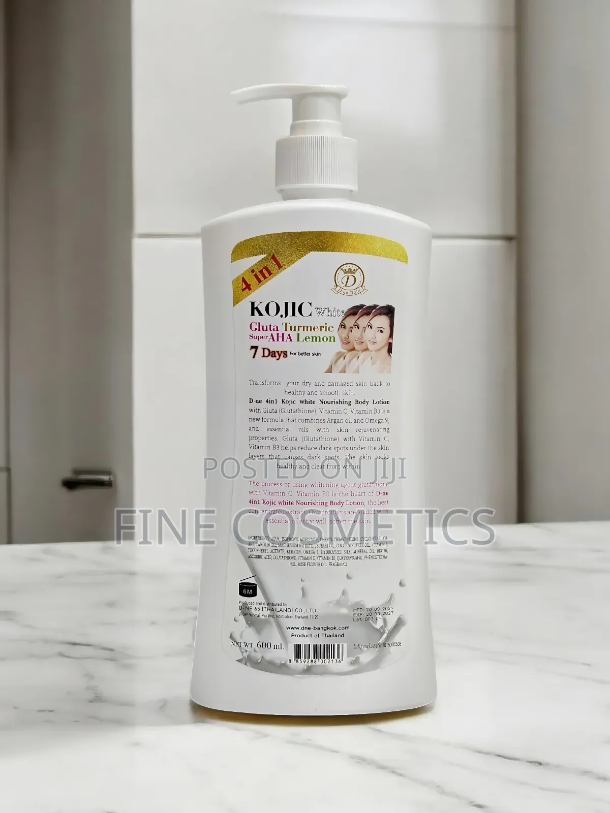 KOJIC WHITE Gluta Turmeric Lemon 7days Skin Whitening Lotion