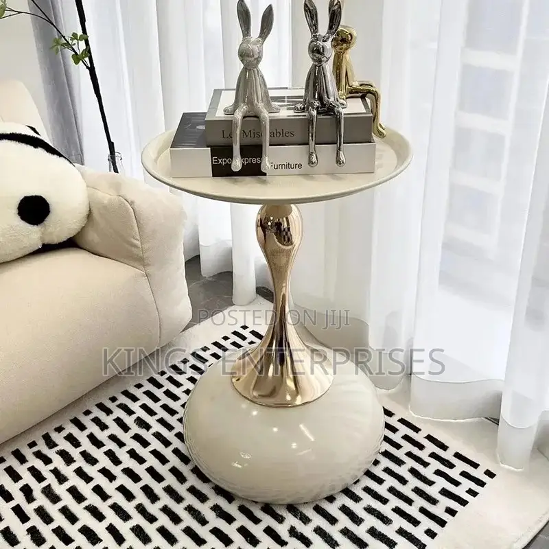 Modern Metallic Side Table