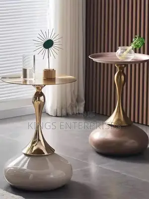 Modern Metallic Side Table
