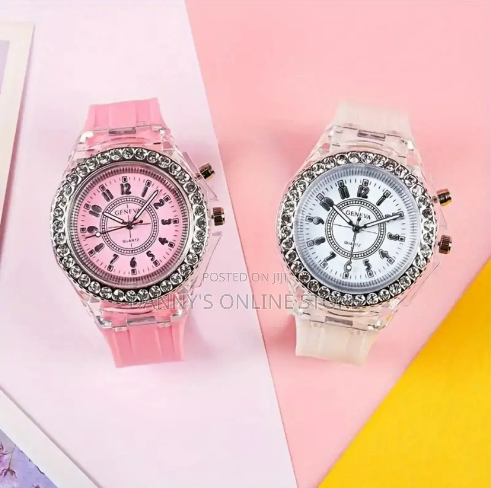 Luminous Kids Electronic Watch for Kids With Rhinestone
