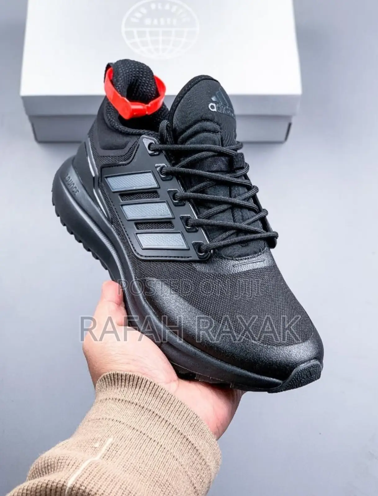 Original Triple Black Adidas EQ21 Trainer Running Sneakers