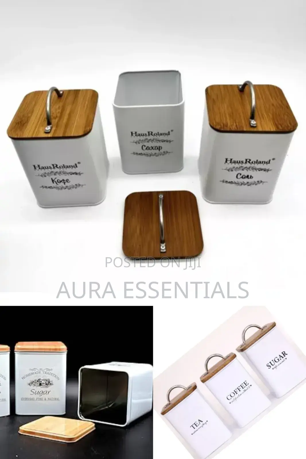 Heart of the Home Set of 3 Storage Tins