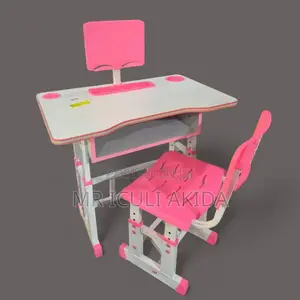 Plastic Height Adjustable Kids Study Table WTH It's Chair