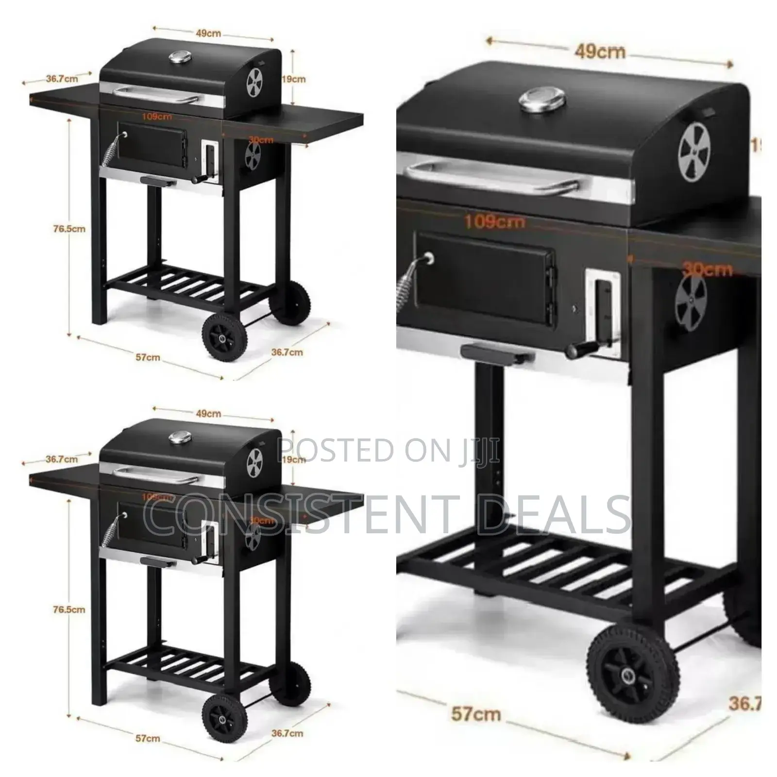 Adjustable Movable BBQ Grill