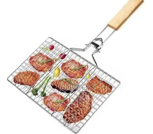 BBQ Stainless Steel Basket Grill Net