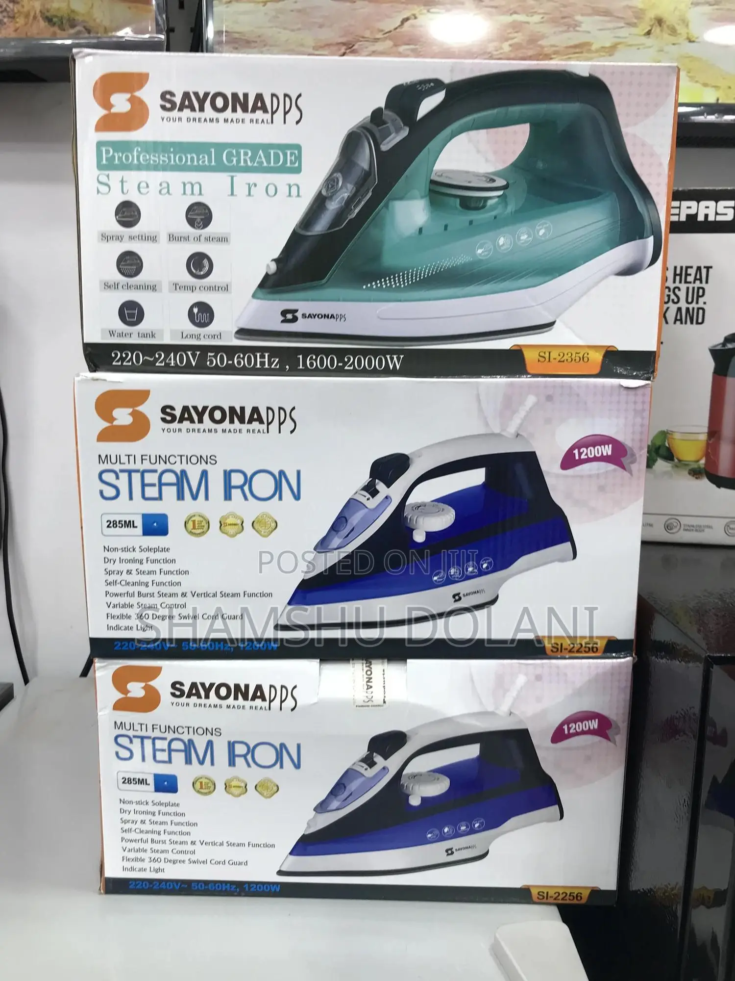Sayona Steam Iron on Offer 70,000=