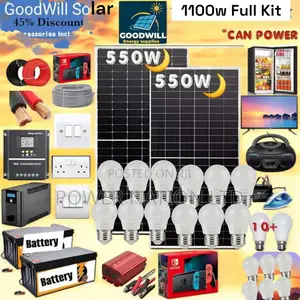 1100w Solar Energy System Full Kit