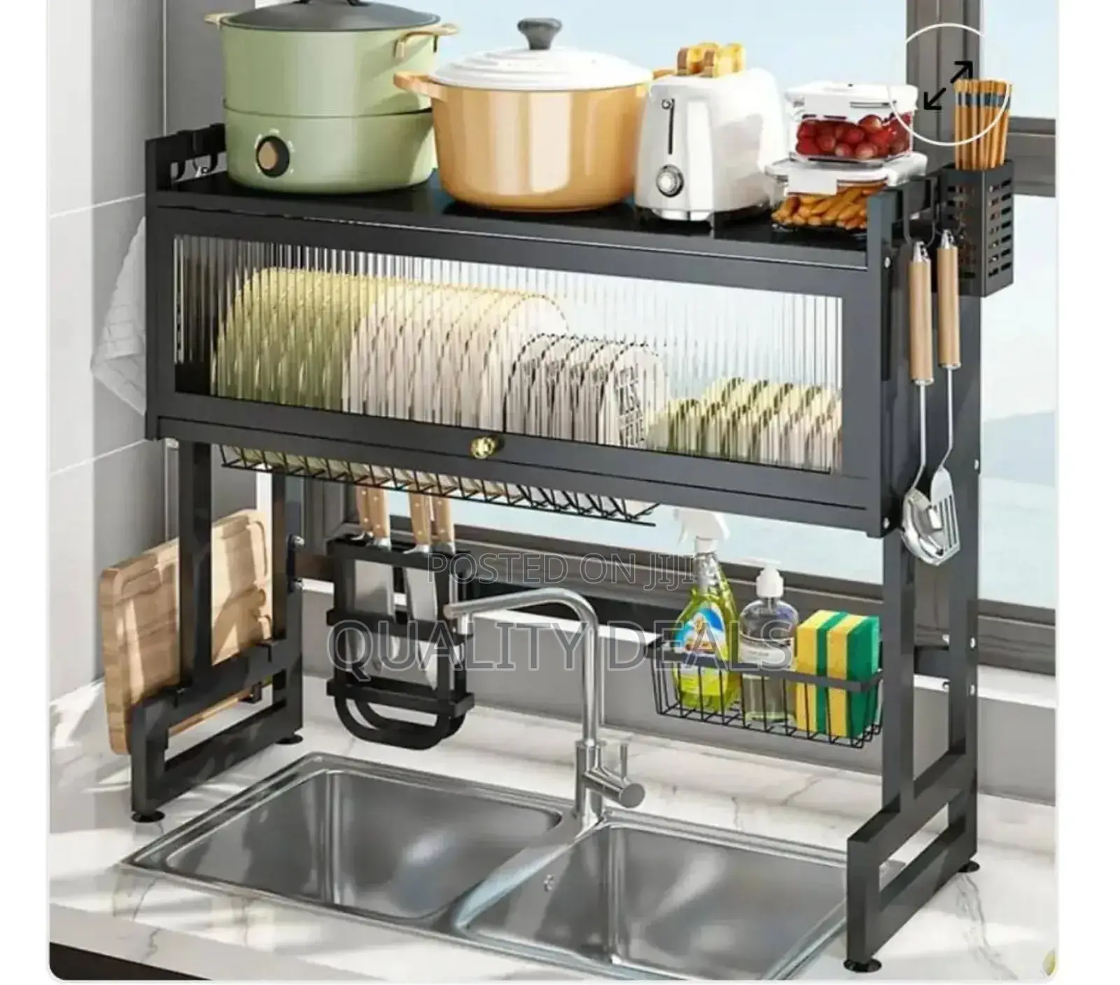 Over the Sink Dish Draining Rack