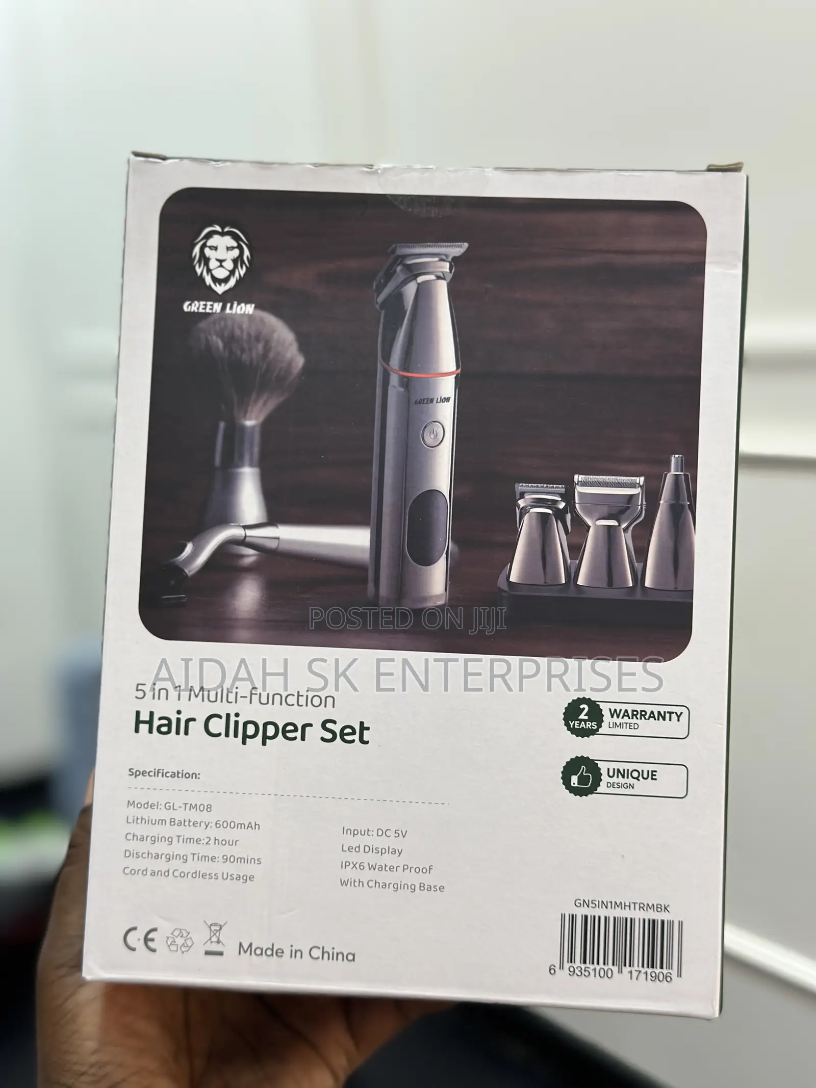 Green Lion 5 in 1 Multi-Function Hair Clipper Set