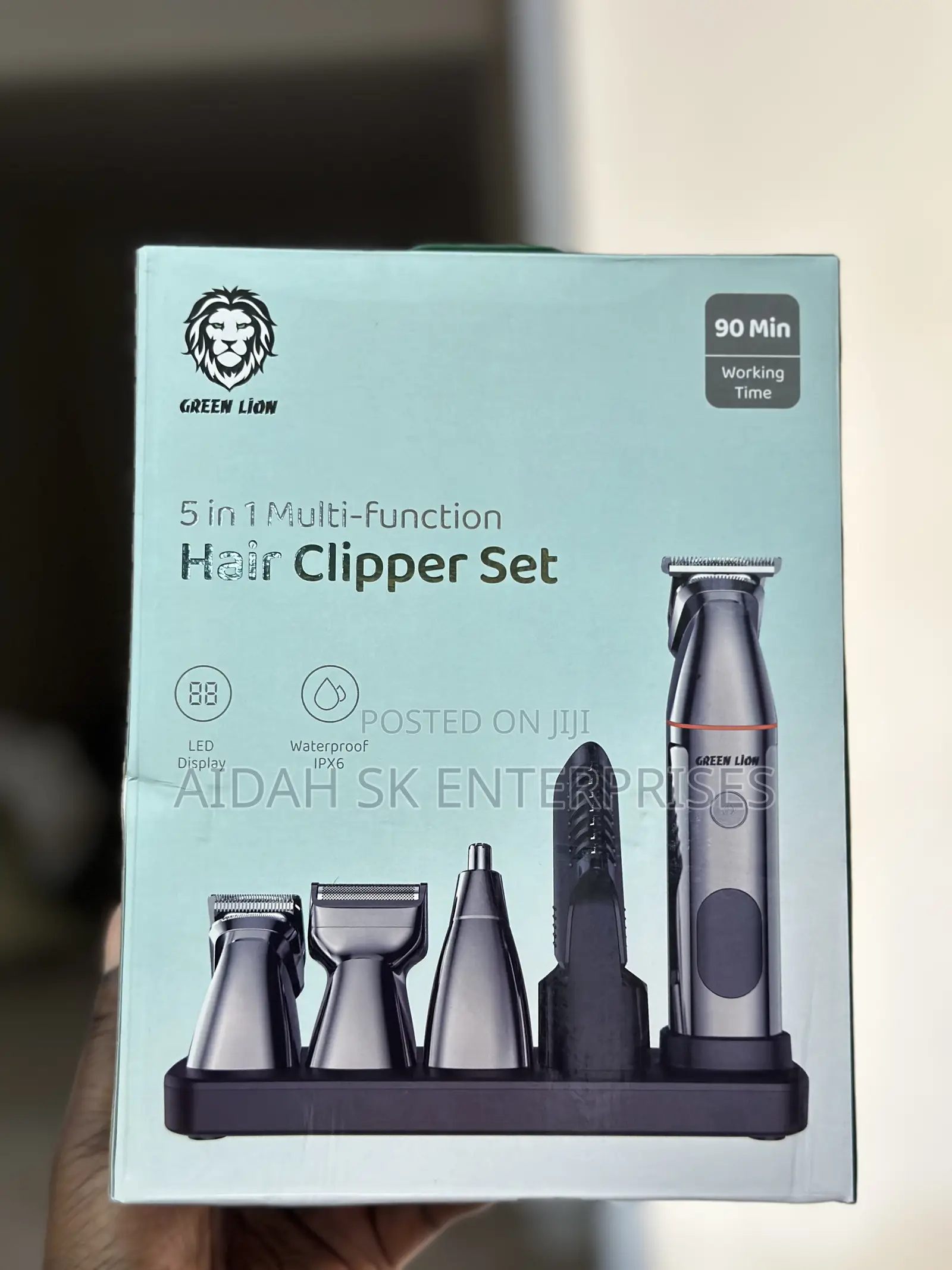 Green Lion 5 in 1 Multi-Function Hair Clipper Set