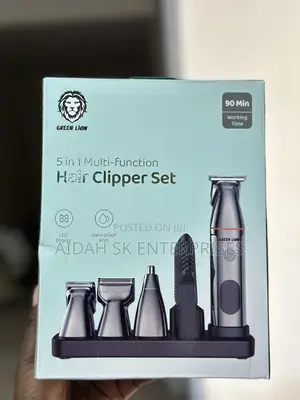 Green Lion 5 in 1 Multi-Function Hair Clipper Set