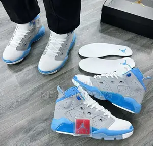 Photo - Air Jordan 6+ Retro Gray Blue White