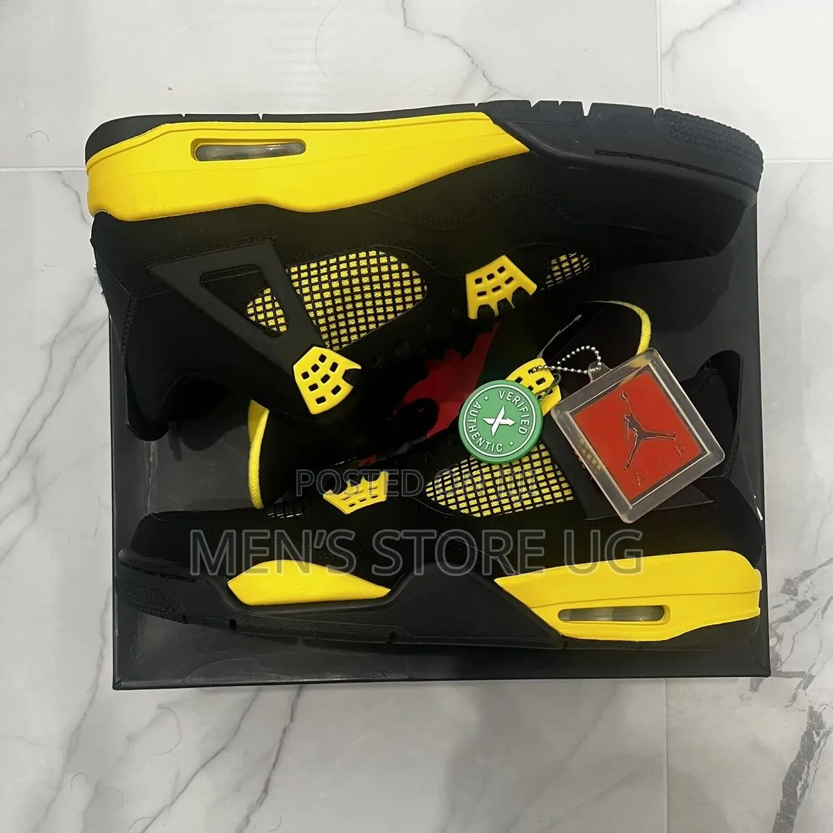 Air Jordan 4 Thunder Yellow And Black