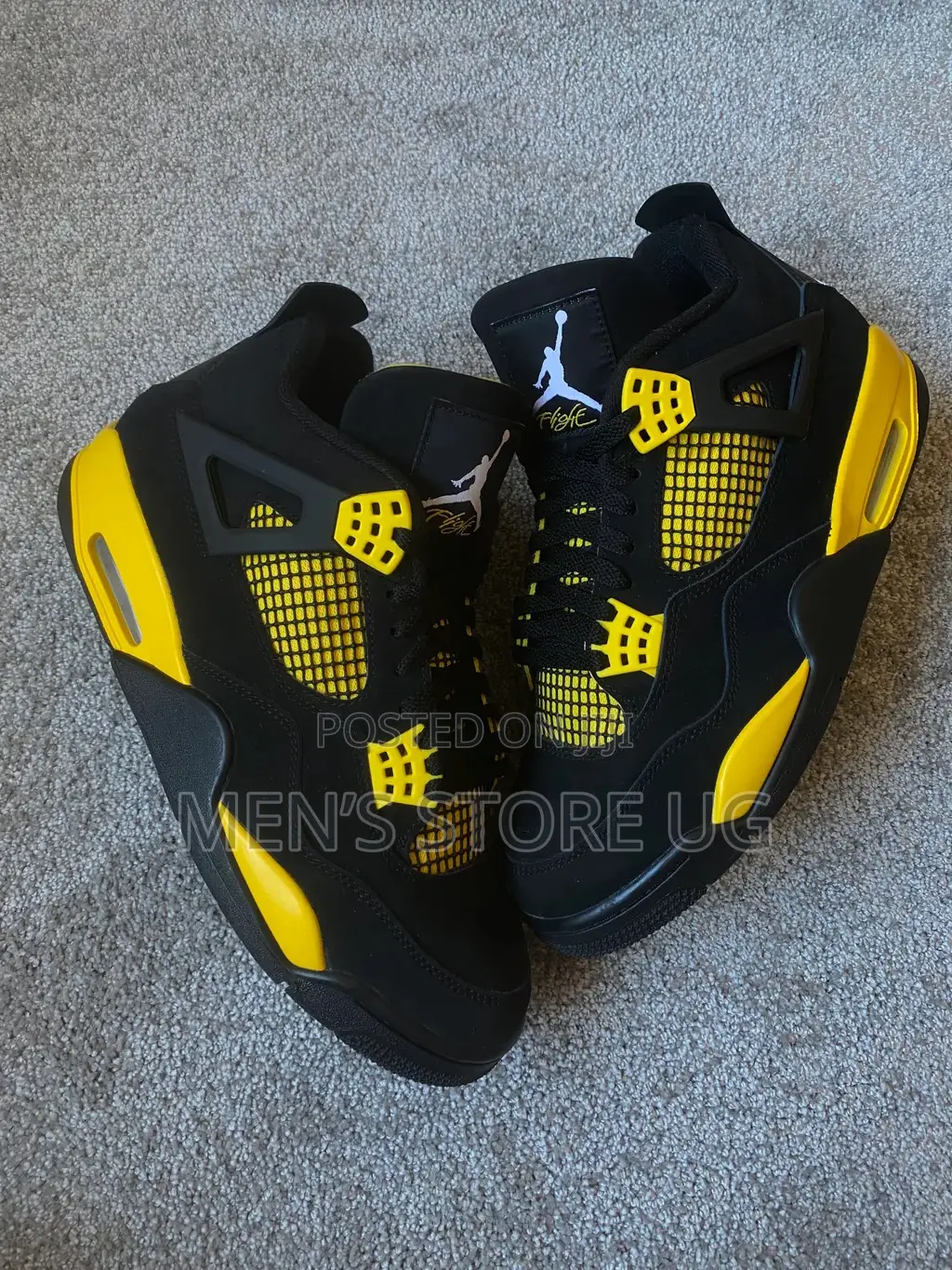 Air Jordan 4 Thunder Yellow And Black