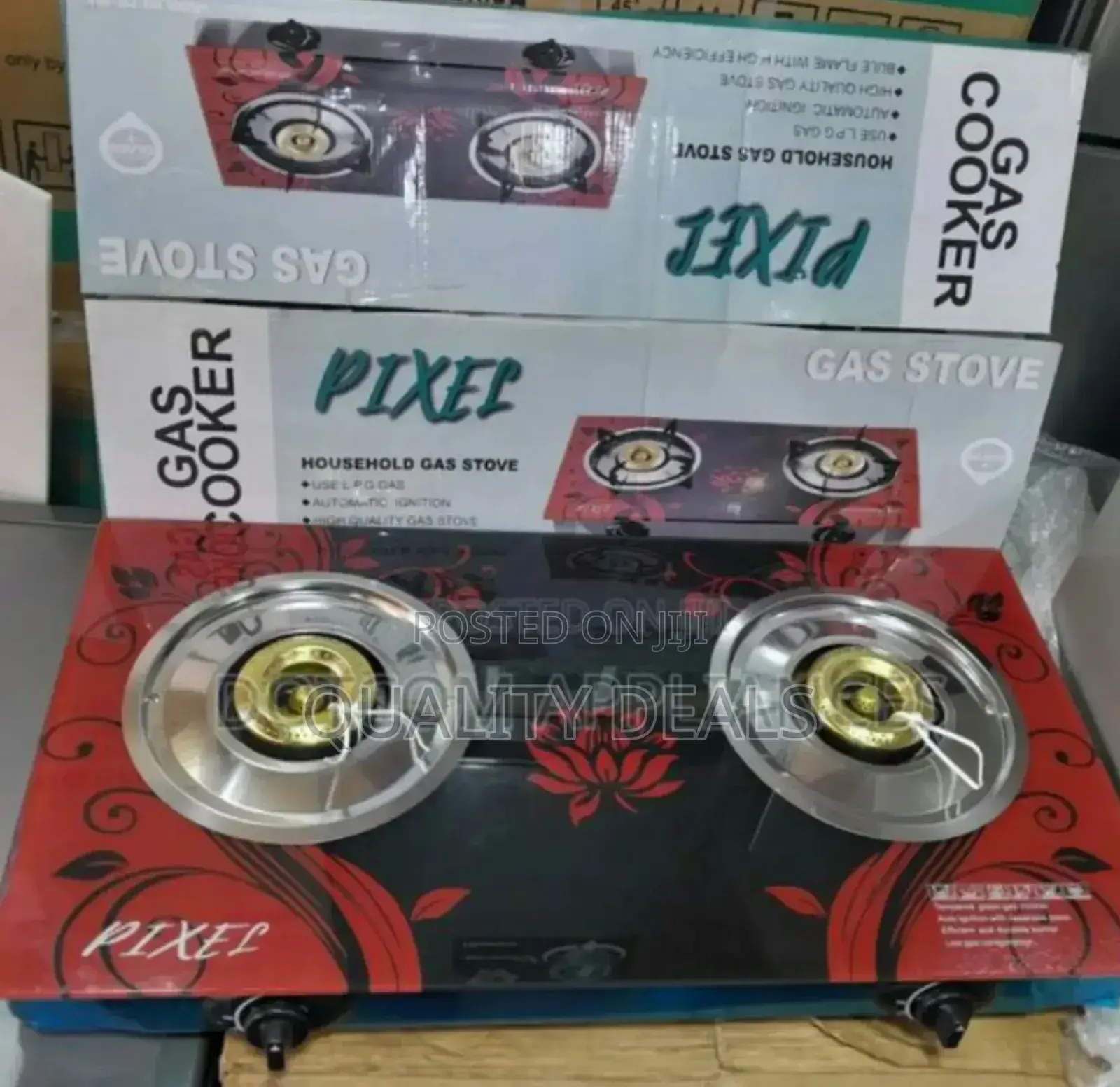 Pixel Double Burner Gas Stove