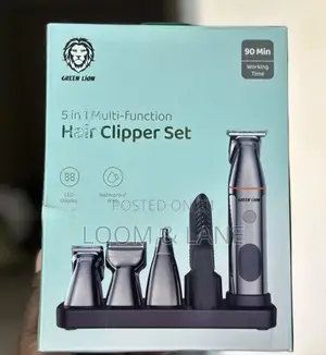 Green Lion 5 in 1 Multi-Function Hair Clipper Set