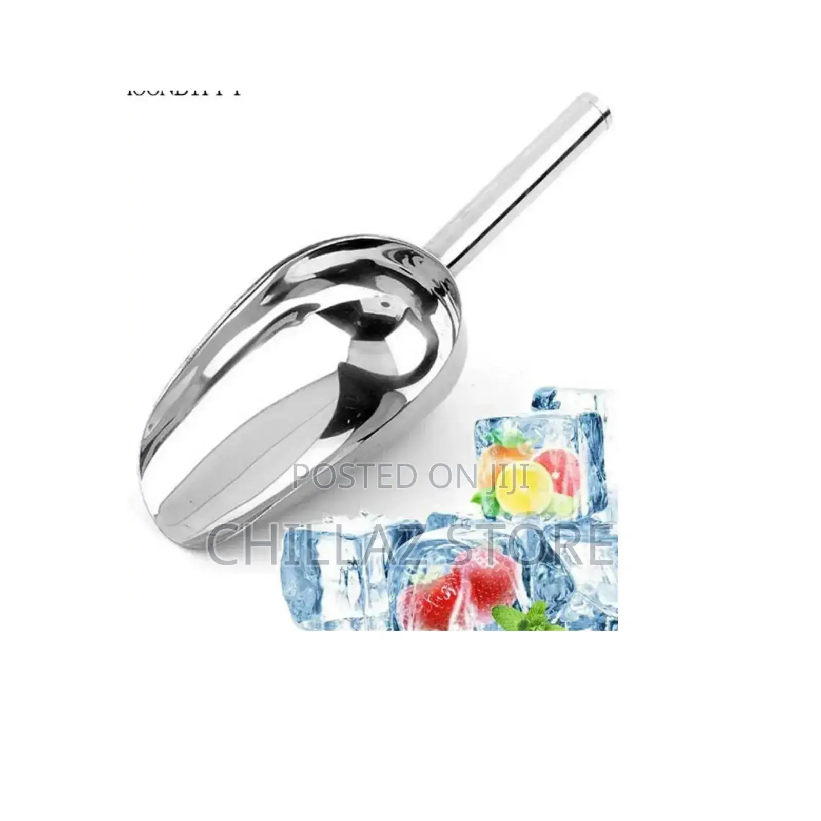 Stainless Steel Ice Scoop.
