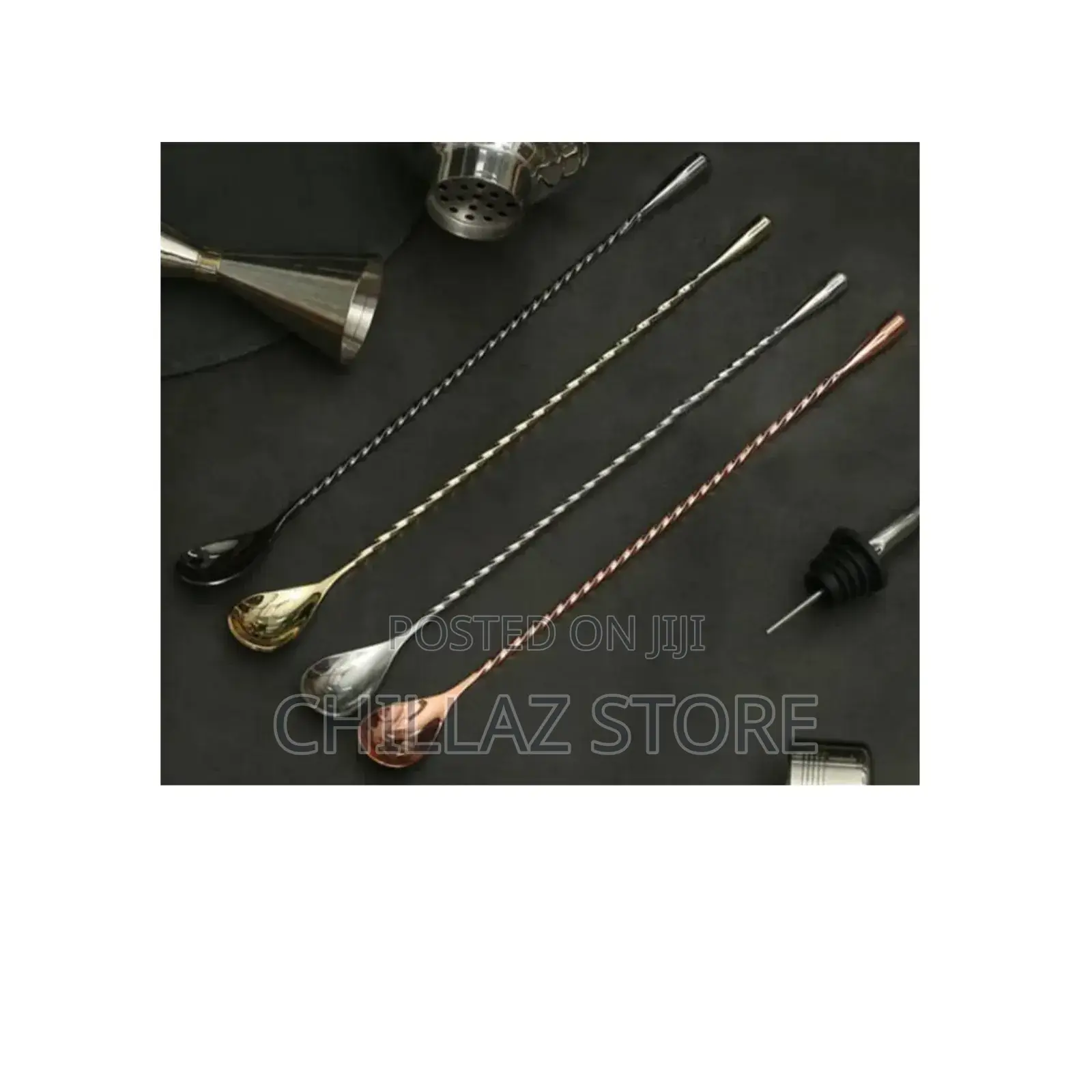 Stainless Steel Cocktail Mixing Spoon.
