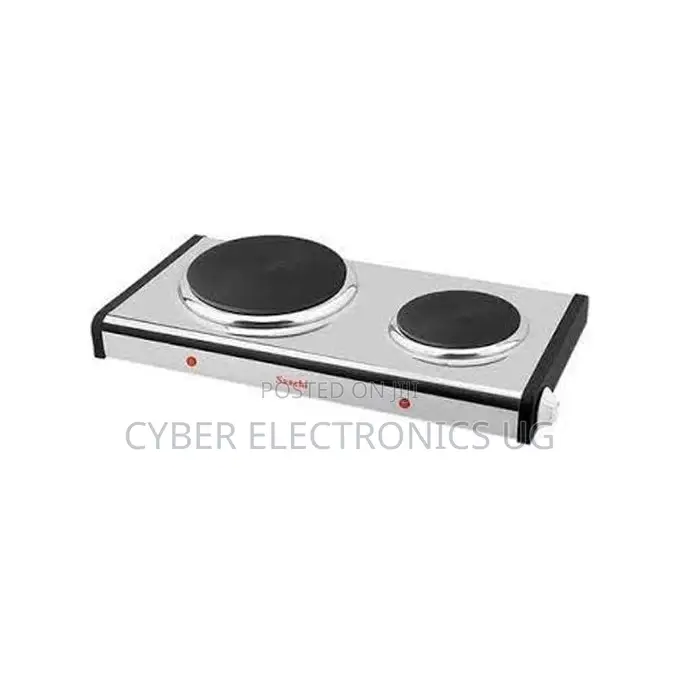 Saachi 2500w Double Hot Plate Stainless Steel