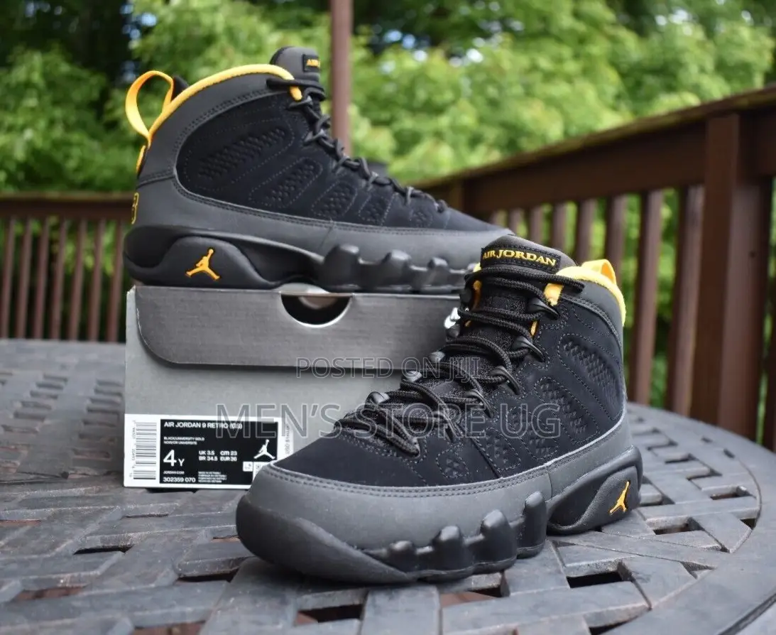 Air Jordan 9 Retro Yellow Gray Black