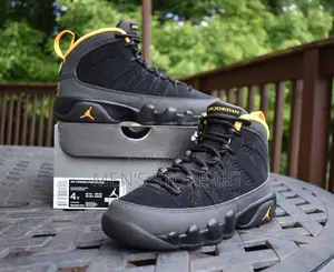 Air Jordan 9 Retro Yellow Gray Black