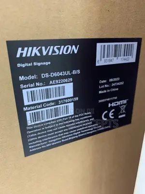 Digital Signage Indoor Hikvision