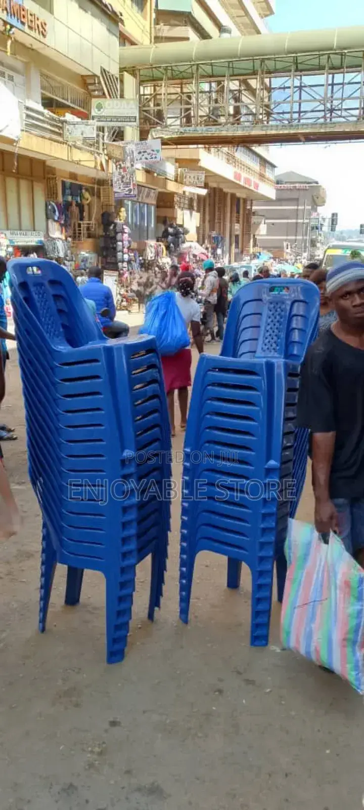 Portable Plastic Chairs Plastic Chairs(Blue)