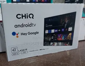 Chiq 43 Smart UHD Flat Screen Flameless.