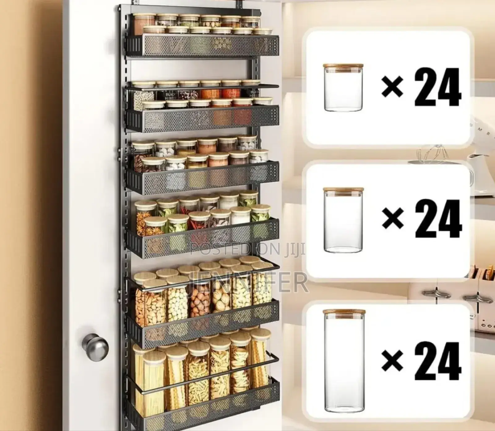 Over the Door Kitchen Rack Organiser