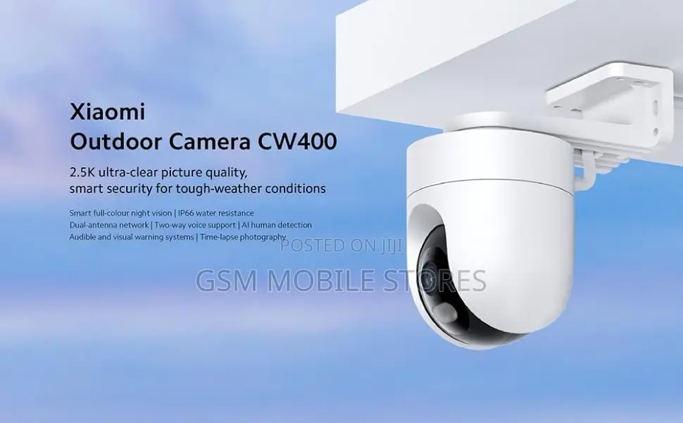 Xiaomi Outdoor Camera CW400,Waterproof IP66,Smart Full Color