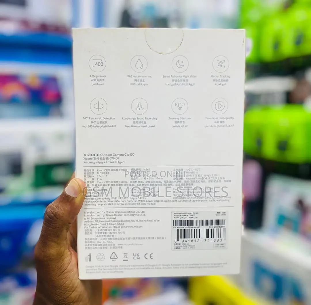 Xiaomi Outdoor Camera CW400,Waterproof IP66,Smart Full Color