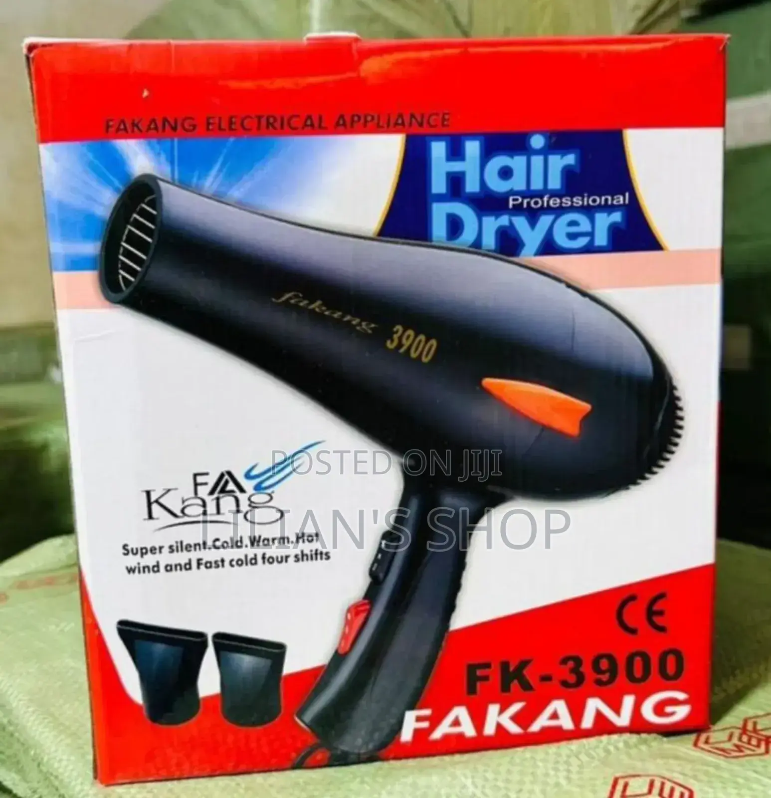 Fakang 3900 Professional Hair Dryer -Black